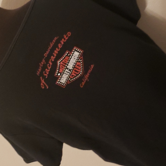1X Harley Davidson rhinestone top - Picture 4 of 6